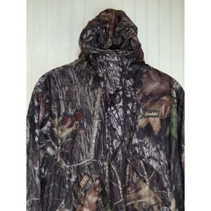 Gamehide Jacket Mens Medium Camo Hush Hide Hooded Hunting Windbreaker Mossy Oak‎